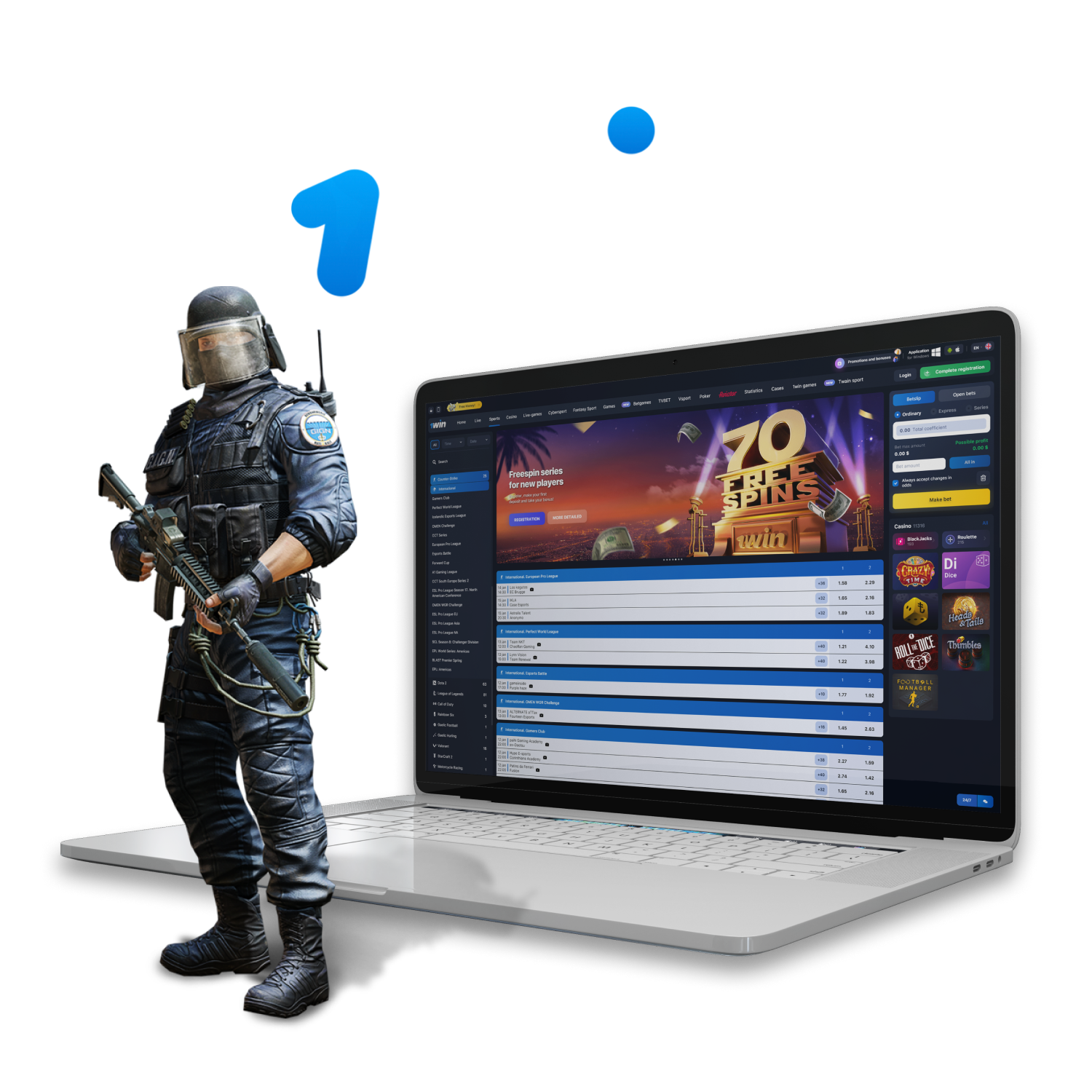 eSports arena 1win